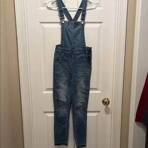 Madewell Blue Skinny Denim Jumpsuit